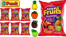 Load image into Gallery viewer, Gummy Fruits 3D (6 Pack) Soft Chewy Gummies Like Gummy Bears